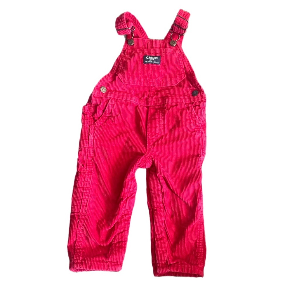 Oshkosh B’gosh Red Corduroy Overalls 12 Months